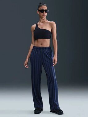 Nike Sportswear Women's Mid-Rise Loose Jacquard Striped Track Pants (S-Tall)